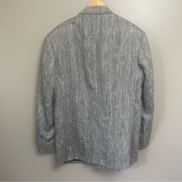 Cellini Men’s double breasted linen blend sport jacket business - Picture 2 of 10